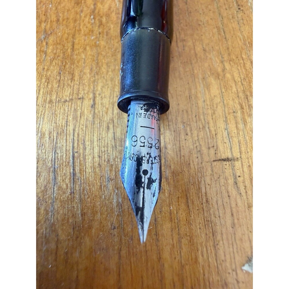 Vintage Esterbrook Desk FountainPen with Clear Tapered Handle